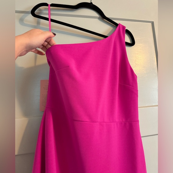 BHLDN Emilia One-Shoulder Stretch Crepe Mini - Picture 4 of 4